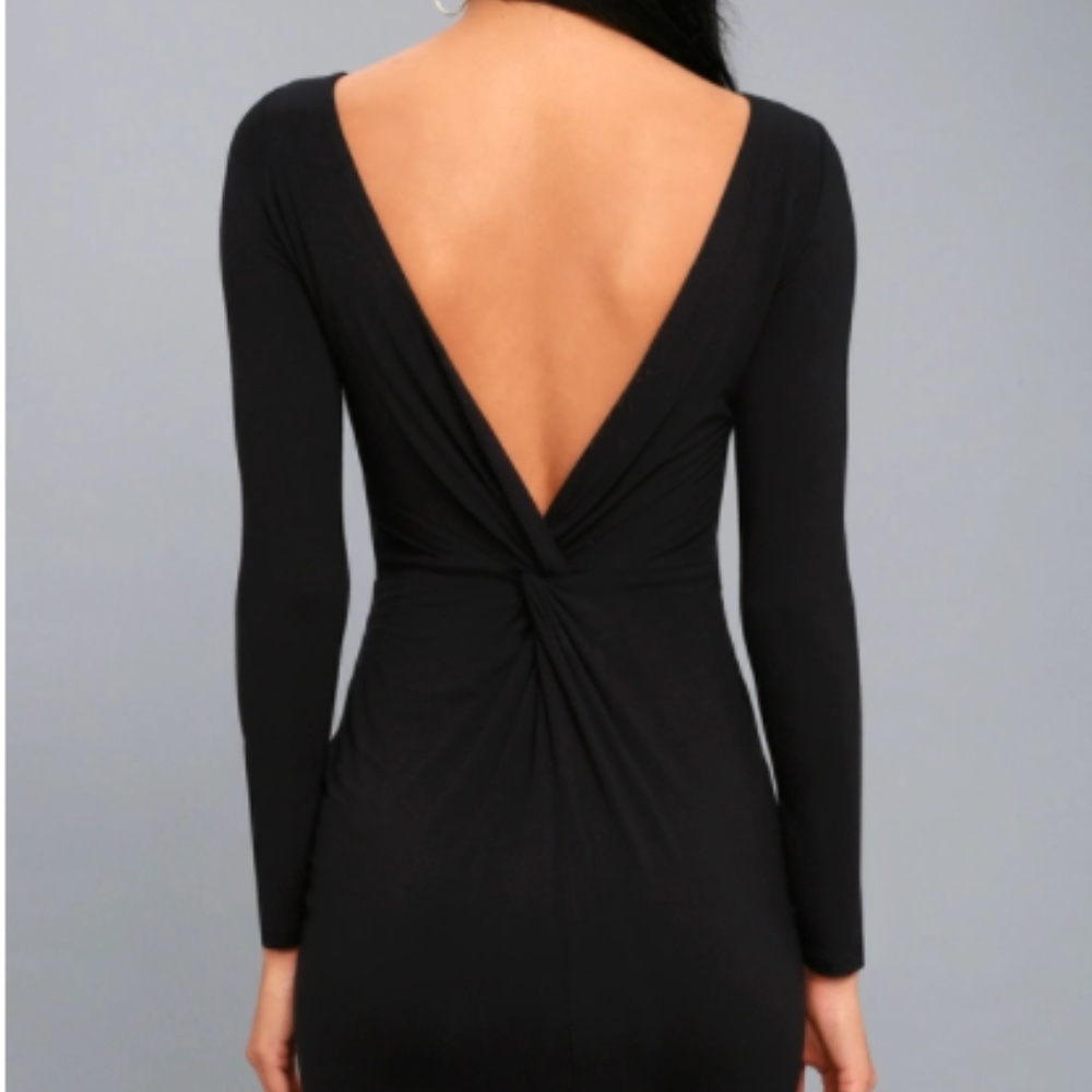 NEW Lulu's Cocktail Party Backless Bodycon Dress - Picture 6 of 9